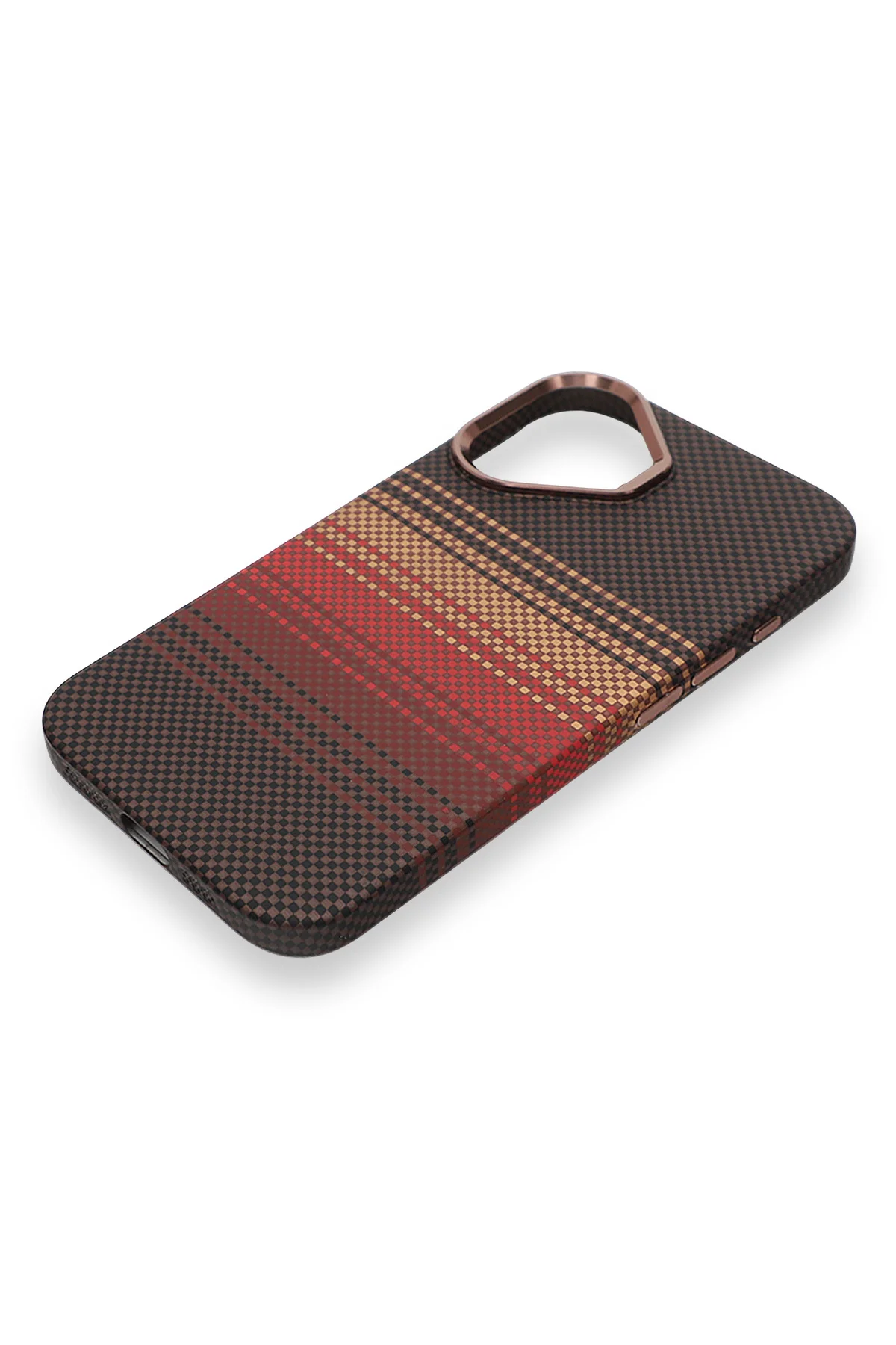 Pixel Weave Case iPhone 16 Ateş Çizgisi