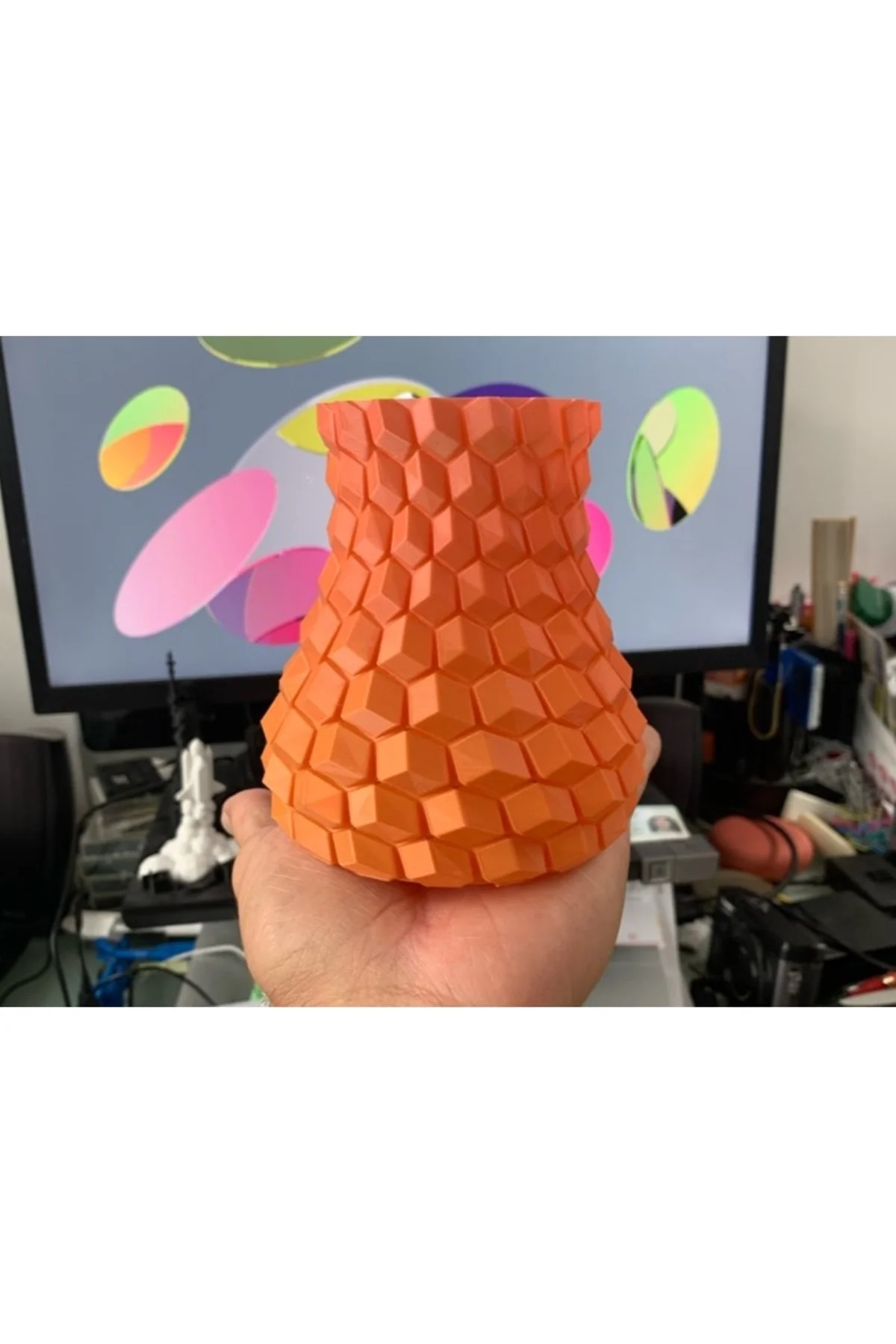 Pixerstick Kübik Dekoratif Vazo