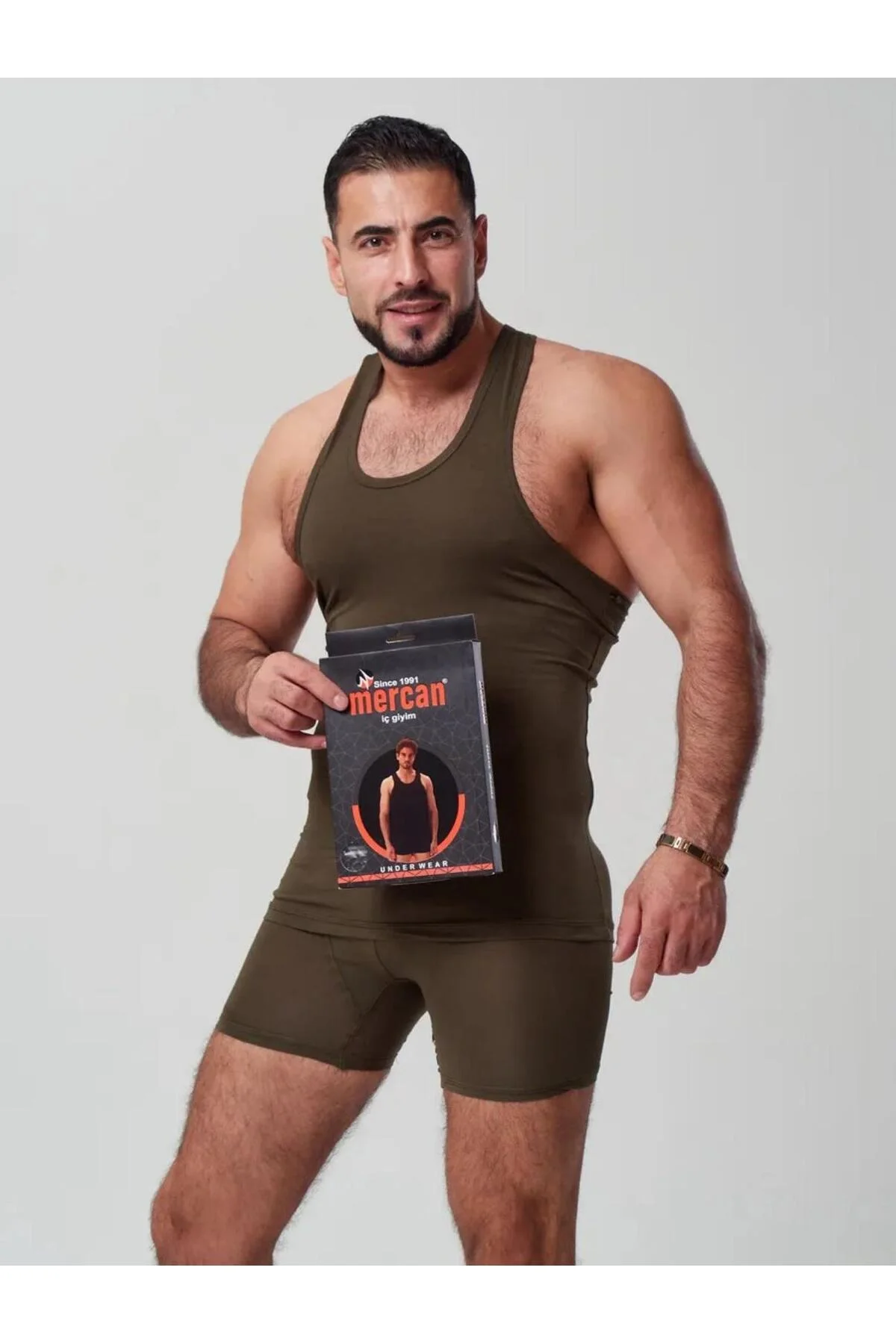 Piyade ve Komando 28 Günlük Asker Seti - Haki Penye Atlet + Uzun Paça Boxer (Toplanma Yapmaz) - Görsel 2