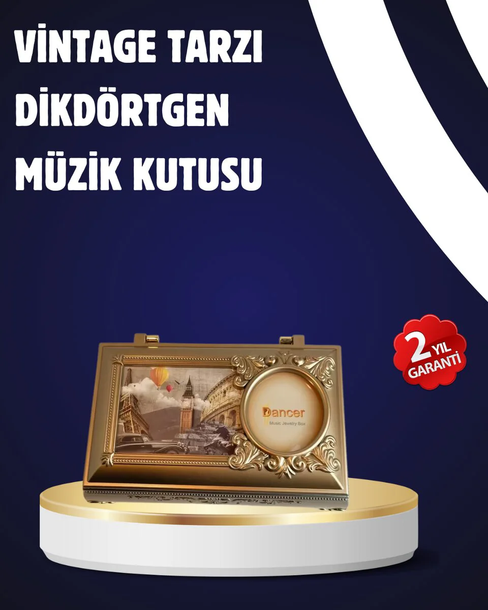 Piyano Tasarım Müzik Kutusu - Balerin Figürlü ve Takı Bölmeli