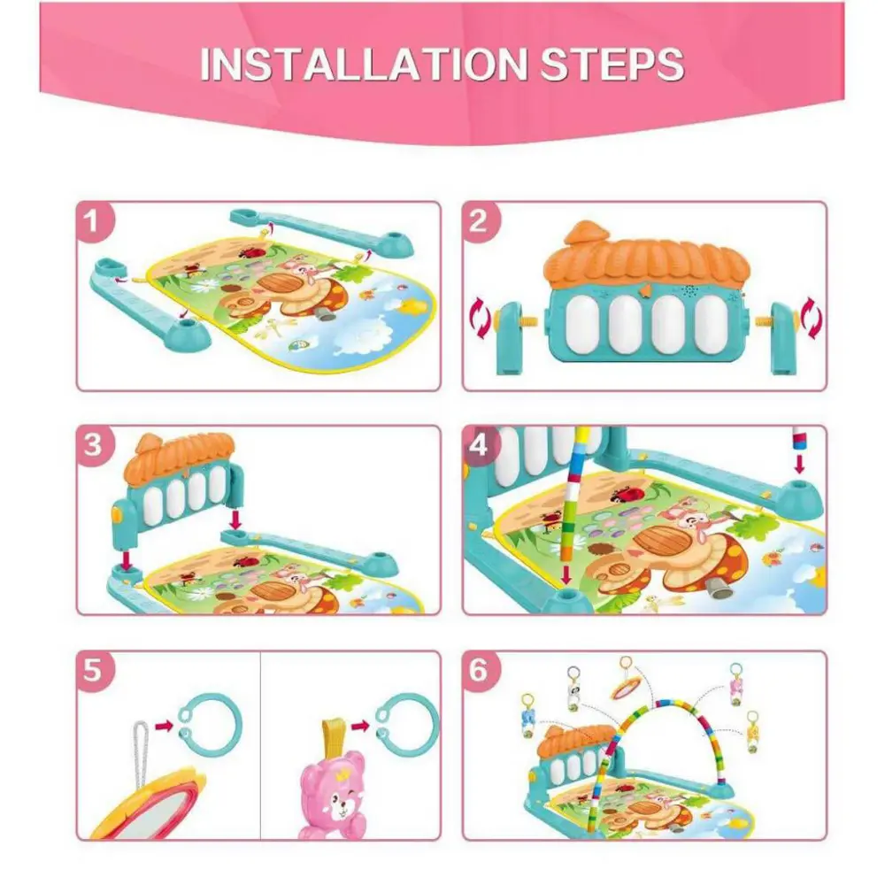 Piyanolu Mantar Oyun Halısı HE0639