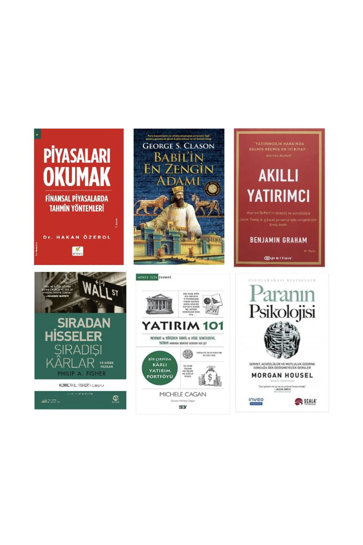 piyasalari okumak + babilin en zengin adami + akilli yatirimci + siradan hisseler siradisi karlar + Fiyatı, Yorumları ve Özellikleri