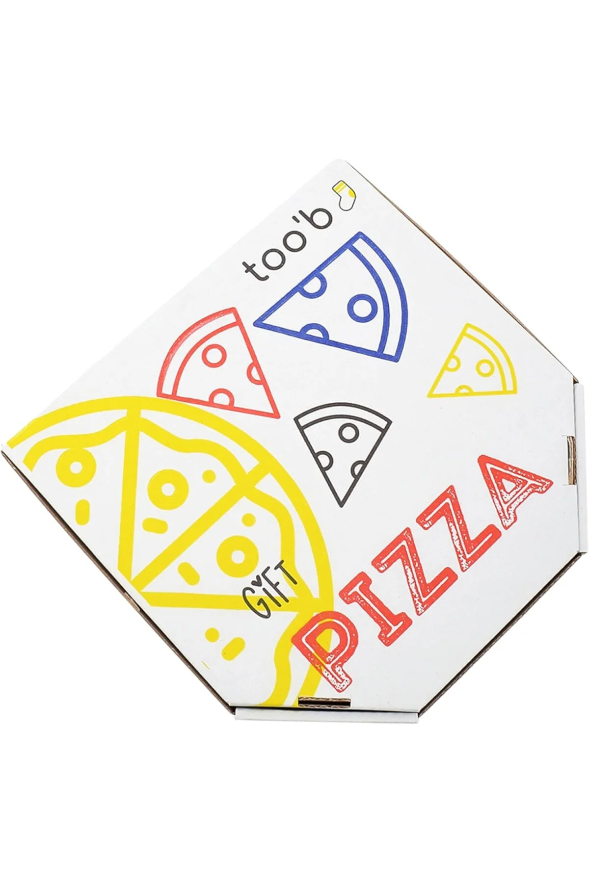 Pizza Desenli Pamuklu Çorap Seti – 4’lü Kutulu Unisex – Pizza Çorabı Kutusu – Komik & E