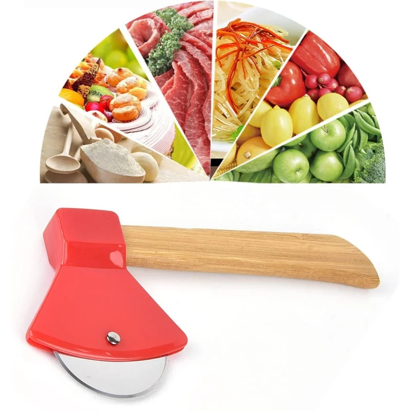 Pizza Kesici - Balta Tasarımlı - Ahşap Saplı - Paslanmaz Çelik Bıçaklı Fiyatı, Yorumları ve Özellikleri