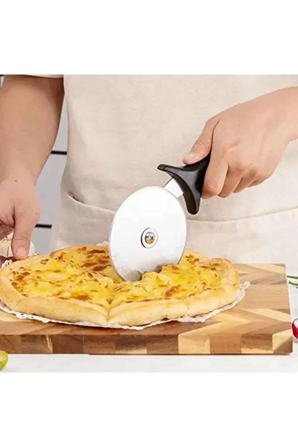 Pizza Kesici, Pizza Ruleti - 10 cm Çap - Rulet Kesici - Hamur Rul