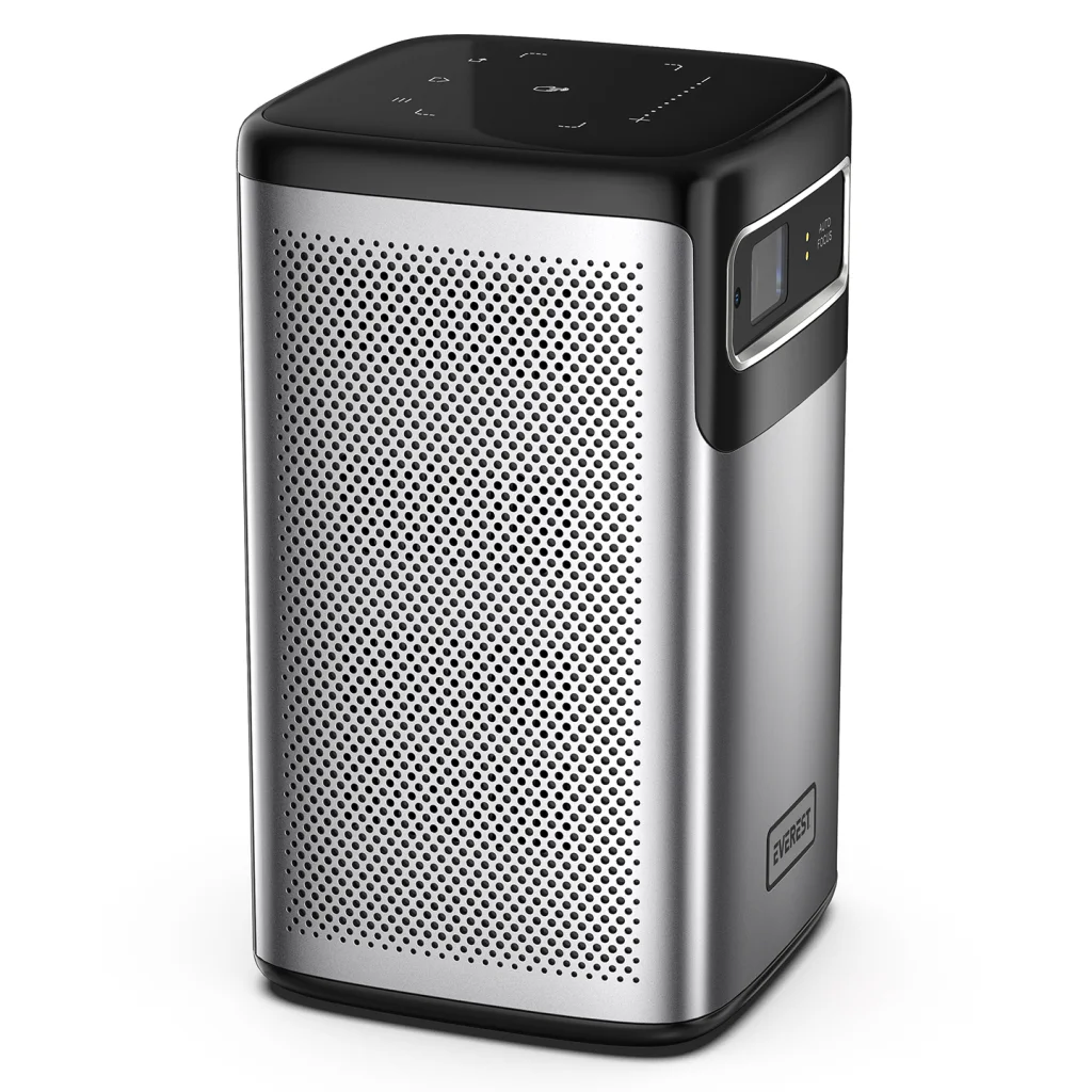 PJ-DLP21, Gri, 5400 Lümen, 4K Destekli, 1xType-C, 1xHDMI, 1xUSB, WiFi, Bluetooth, 30.000 Saat Led Ömrü, 2x5W Speaker, 8000mAh Batarya, Taşınabilir, An