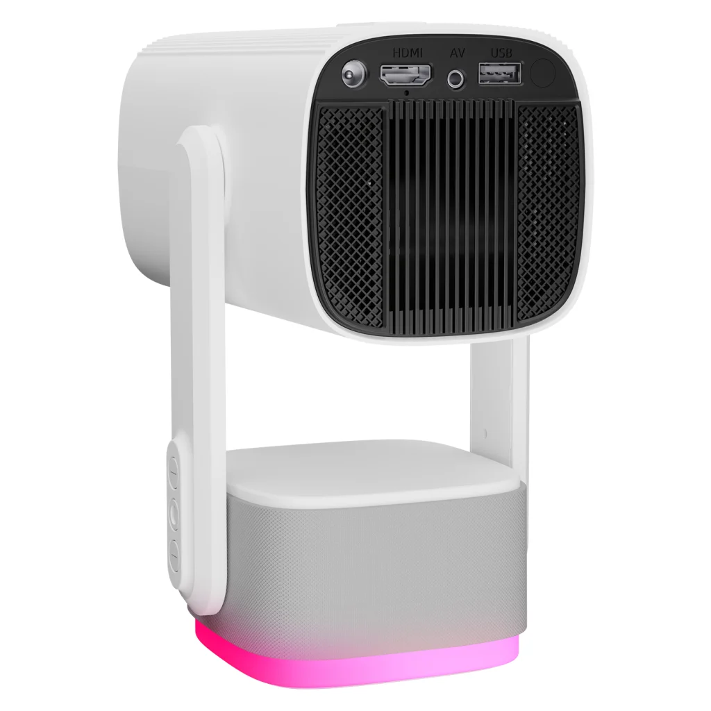PJ08, Beyaz, 5200 Lümen, 1280x720, 1xHDMI, 1xUSB, WiFi, Bluetooth, 30.000 Saat Led Ömrü, 6W Speaker, 5200mAh Batarya, Taşınabilir, Android 11, 4K Dest Fiyatı, Yorumları ve Özellikleri
