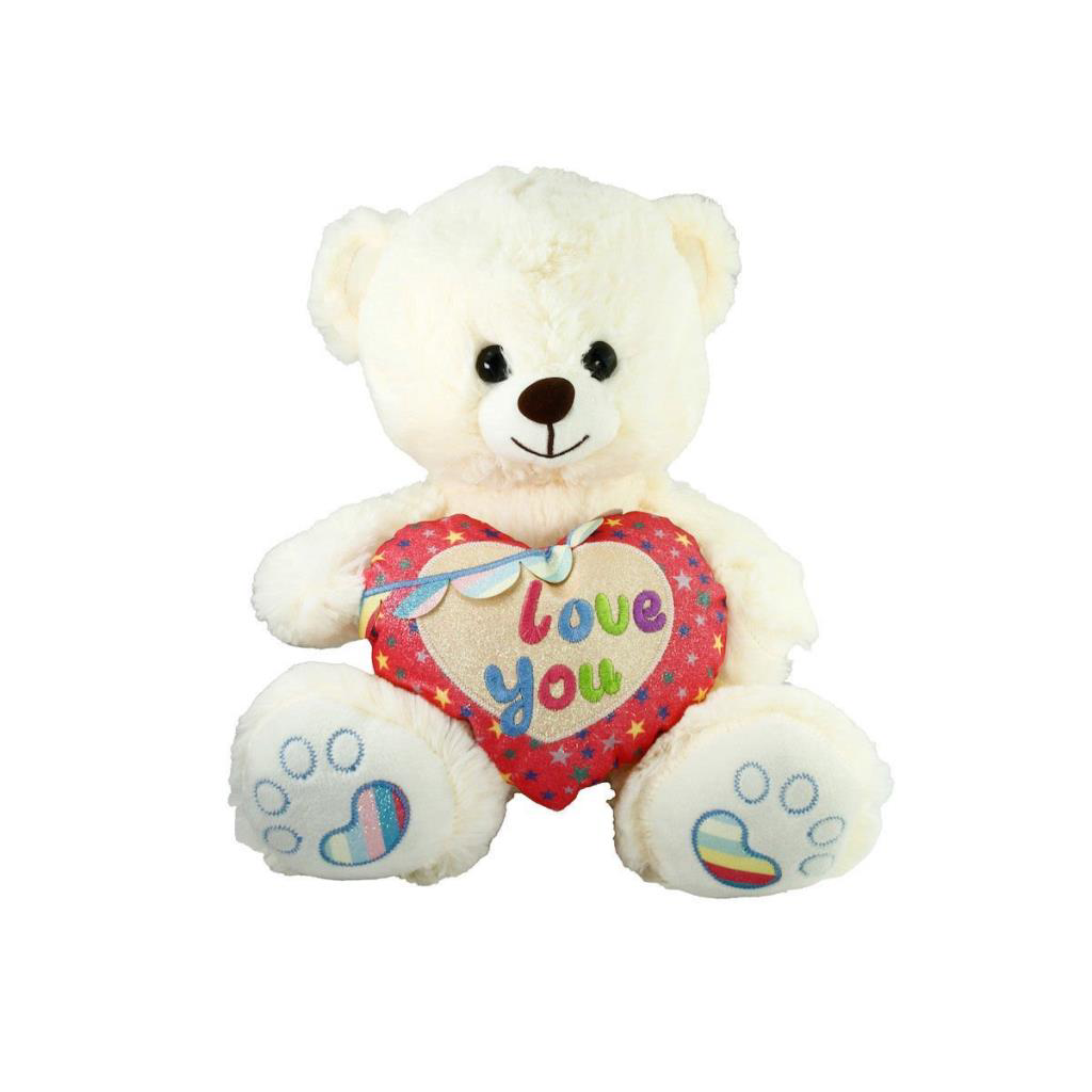 PJH2324  Peluş Kalpli Ayı Love You 30 cm