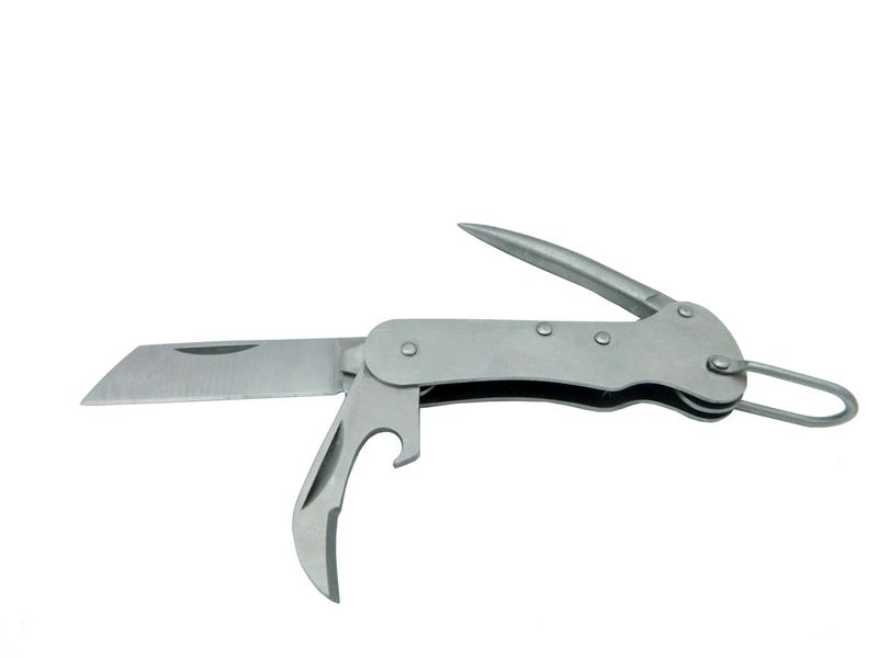 PK 153 Gümüş Gemici Çakı 9,5 cm - Metal Sap, Manuel TdrTR