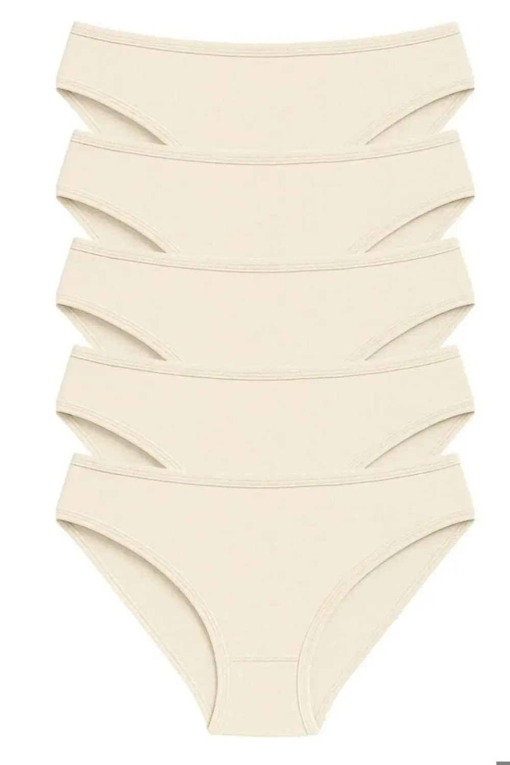 Pk40002 Pamuklu Basic Kadın Bikini Külot 5 Li Paket