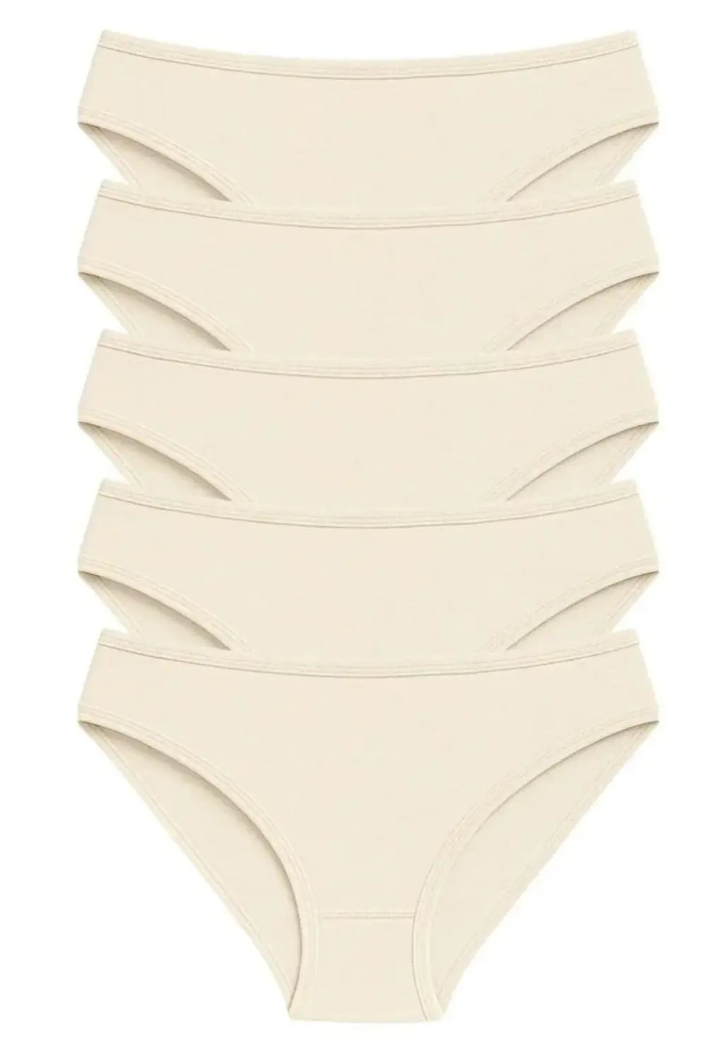 Pk40003 Büyük Beden Yüksek Bel Külot 5 Li Paket