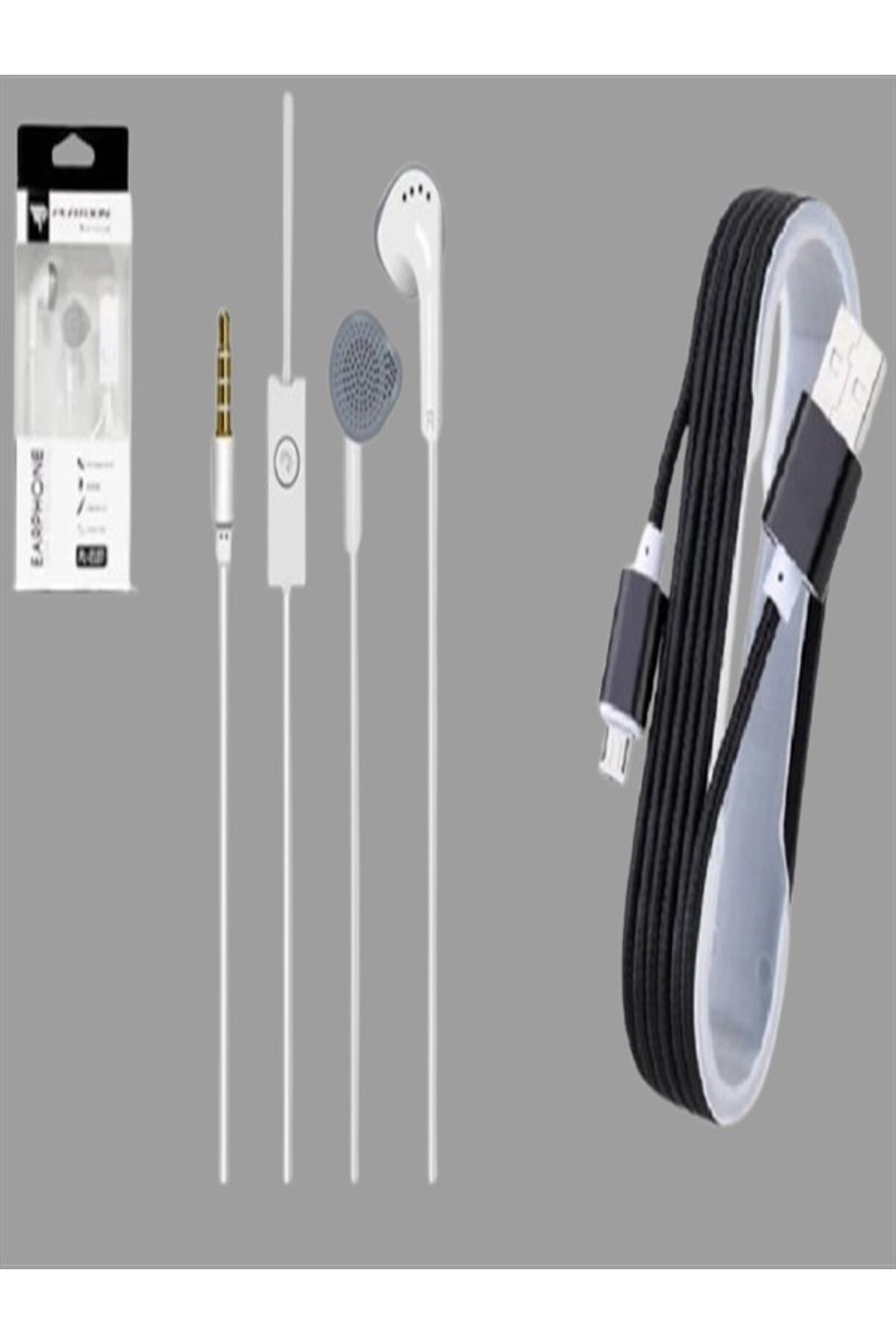 Plano Pl-2107 Mikrofonlu Kulak İçi Kulaklık + Micro Hasır Kablo