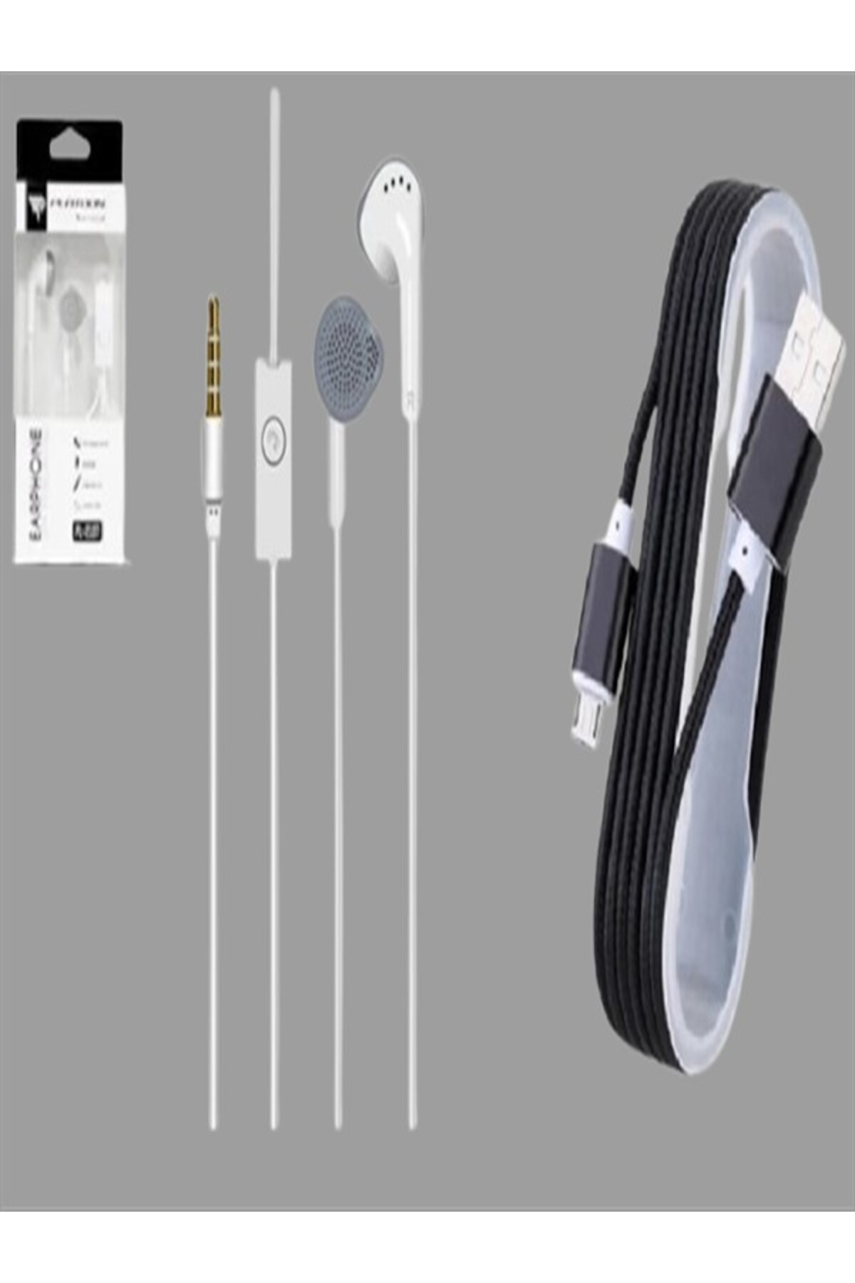 Pl-2107 Mikrofonlu Kulak Içi Kulaklık + Micro Hasır Kablo