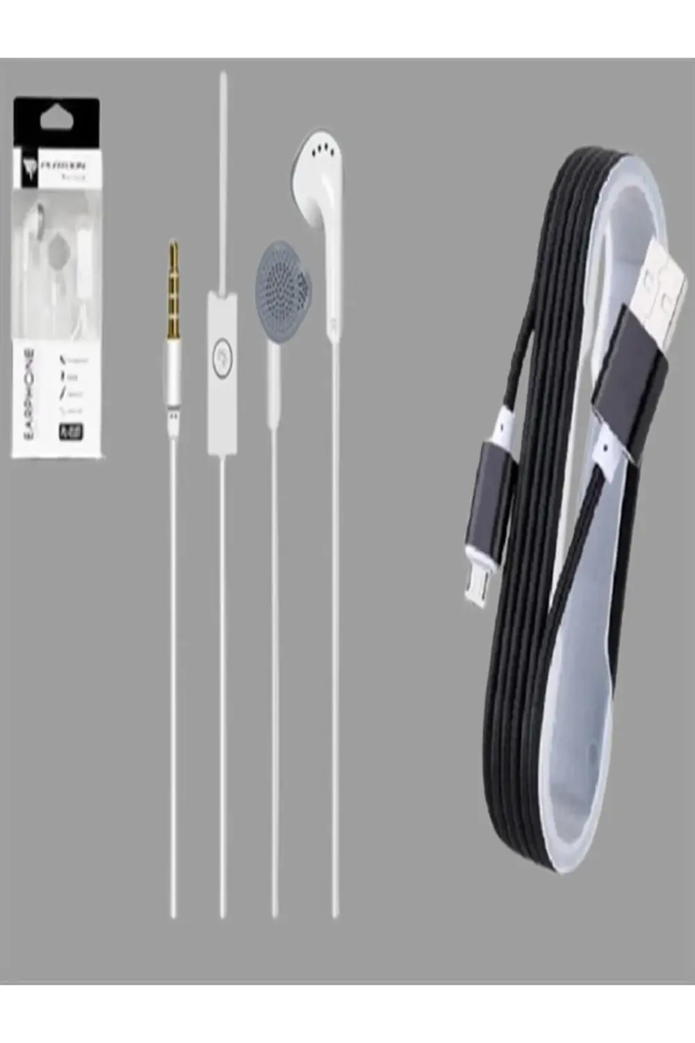 Pl-2107 Mikrofonlu Kulak Içi Kulaklık + Micro Hasır Kablo