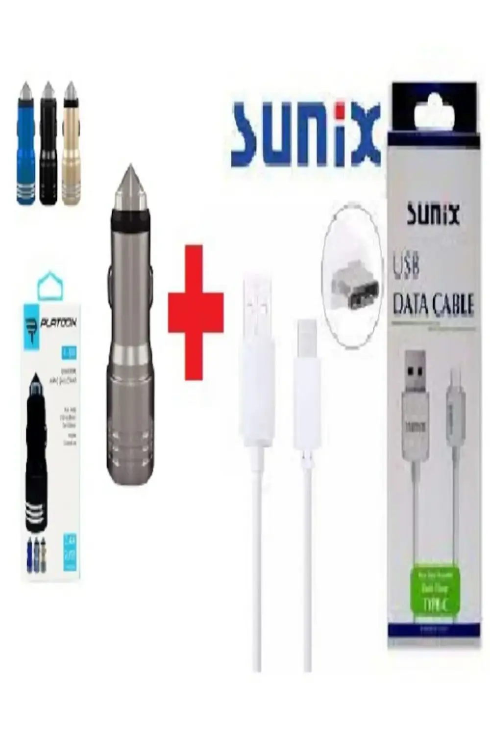 Pl-9111 Çift Usb-5V2.4A Çakmaklık Araç Içi Şarj Cihazı+Sunix Type