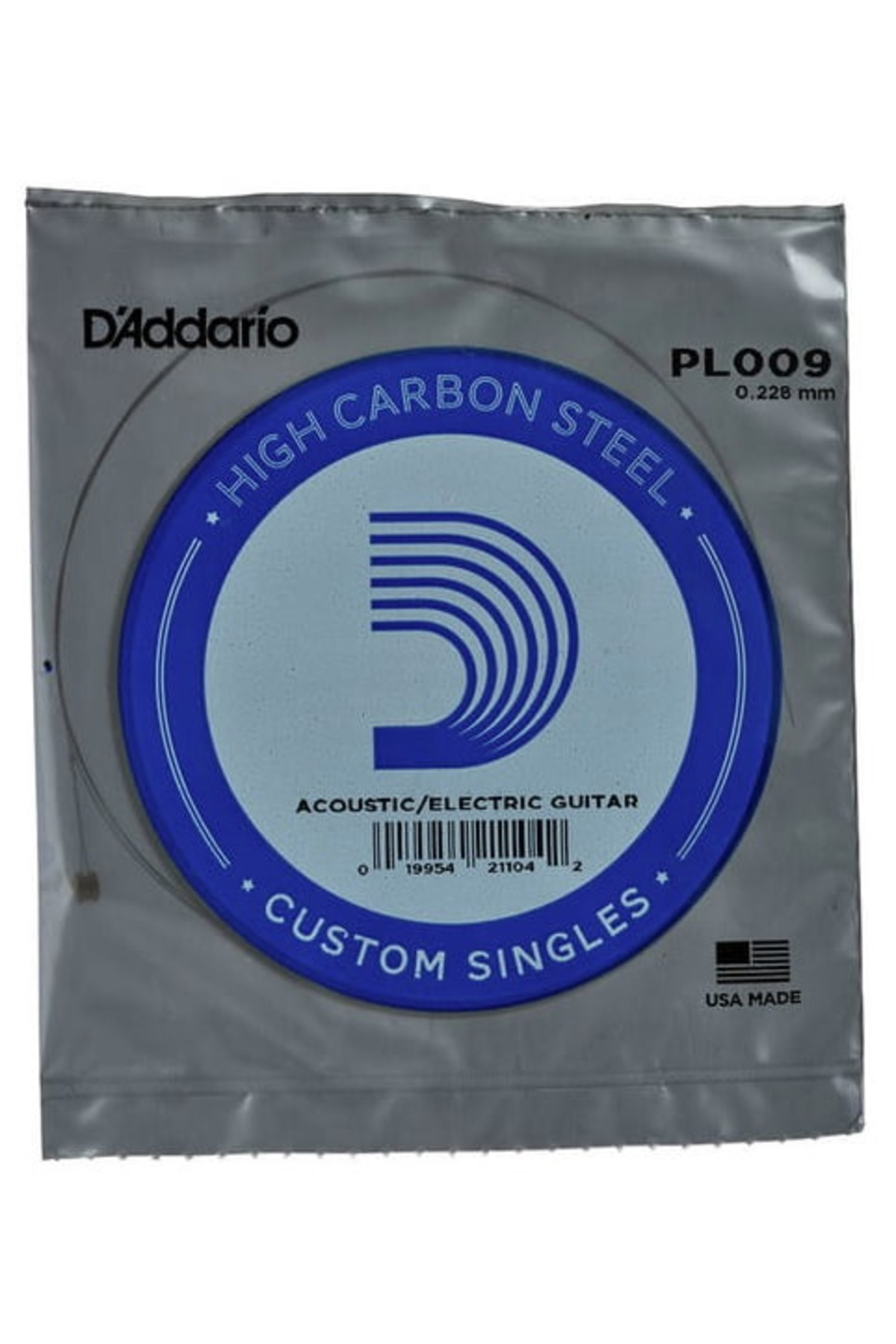 Daddario Pl009 Elektro Ve Akustik Tek Tel, E-(Mi), High Carbon St Pl009 Te