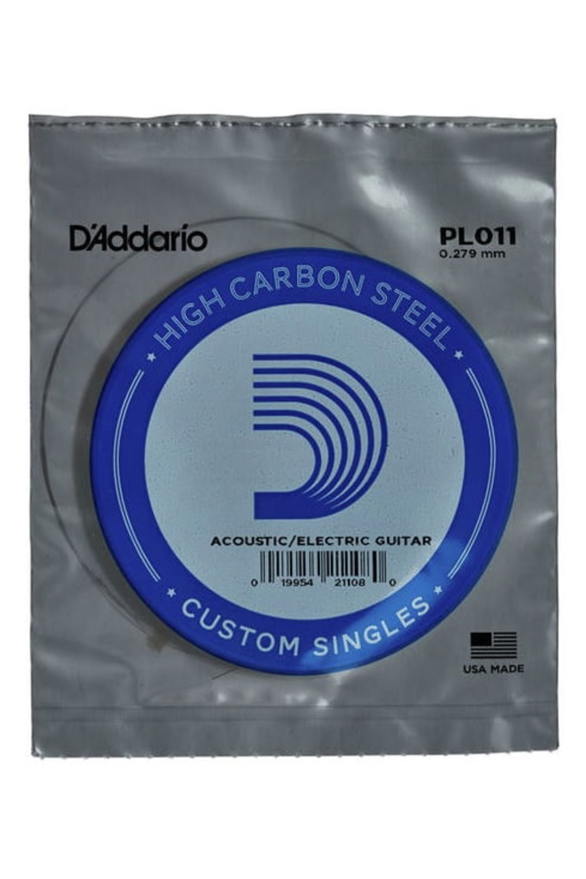 Daddario Pl011 Elektro Ve Akustik Tek Tel, E-(Mi), High Carbon St Pl011 Si