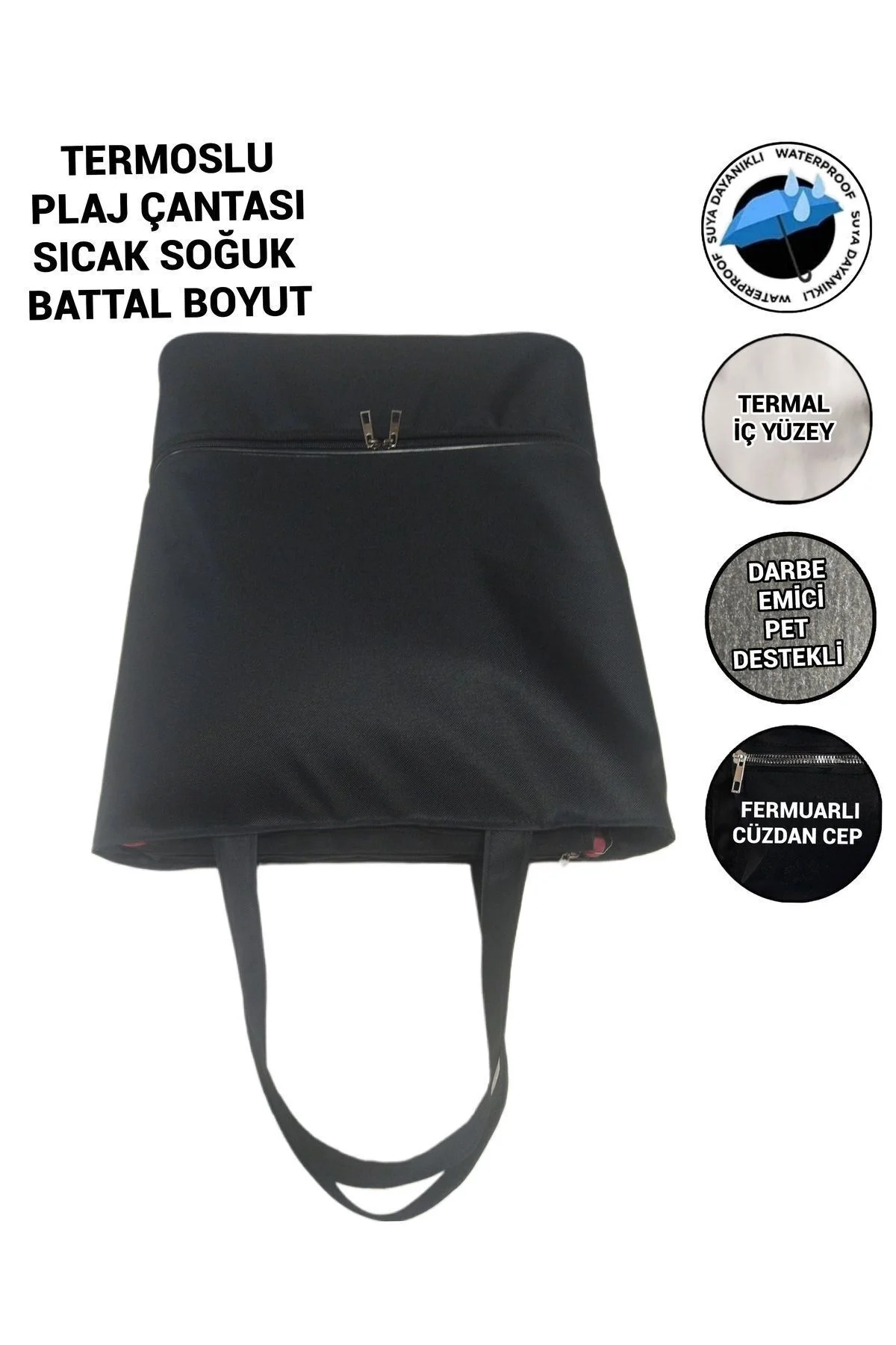PLAJ ÇANTASI TERMOSLU SICAK SOĞUK KULLANIM BATTAL BOYUT