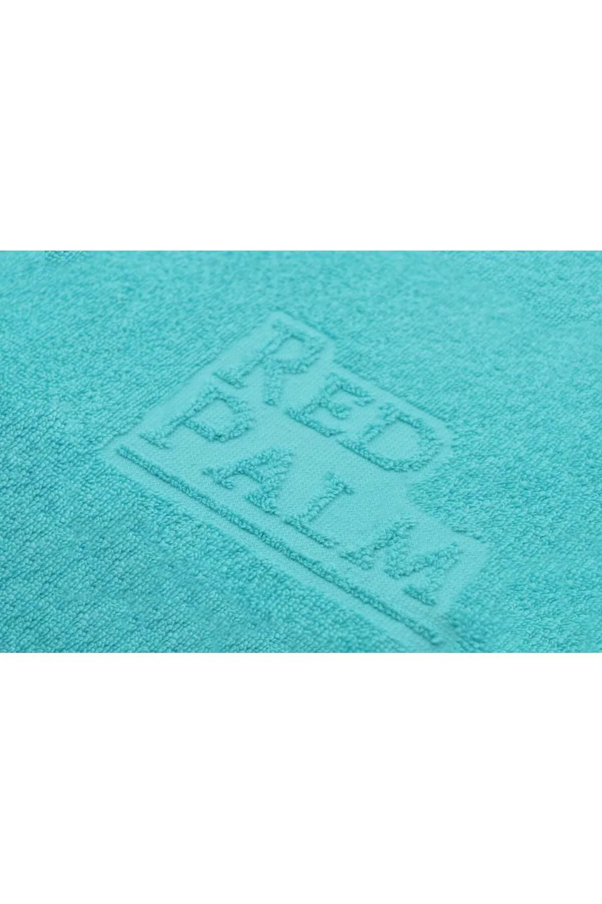 Plaj Çantasına Dönüşen %100 Pamuk Mavi Plaj Havlusu