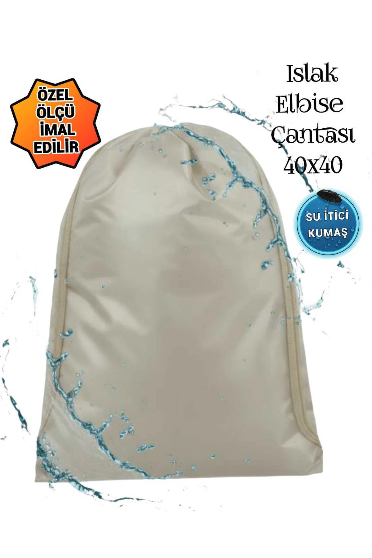 Plaj Havuz Su Sporları Islak Ve Kirli Çamaşır Kesesi 40x40
