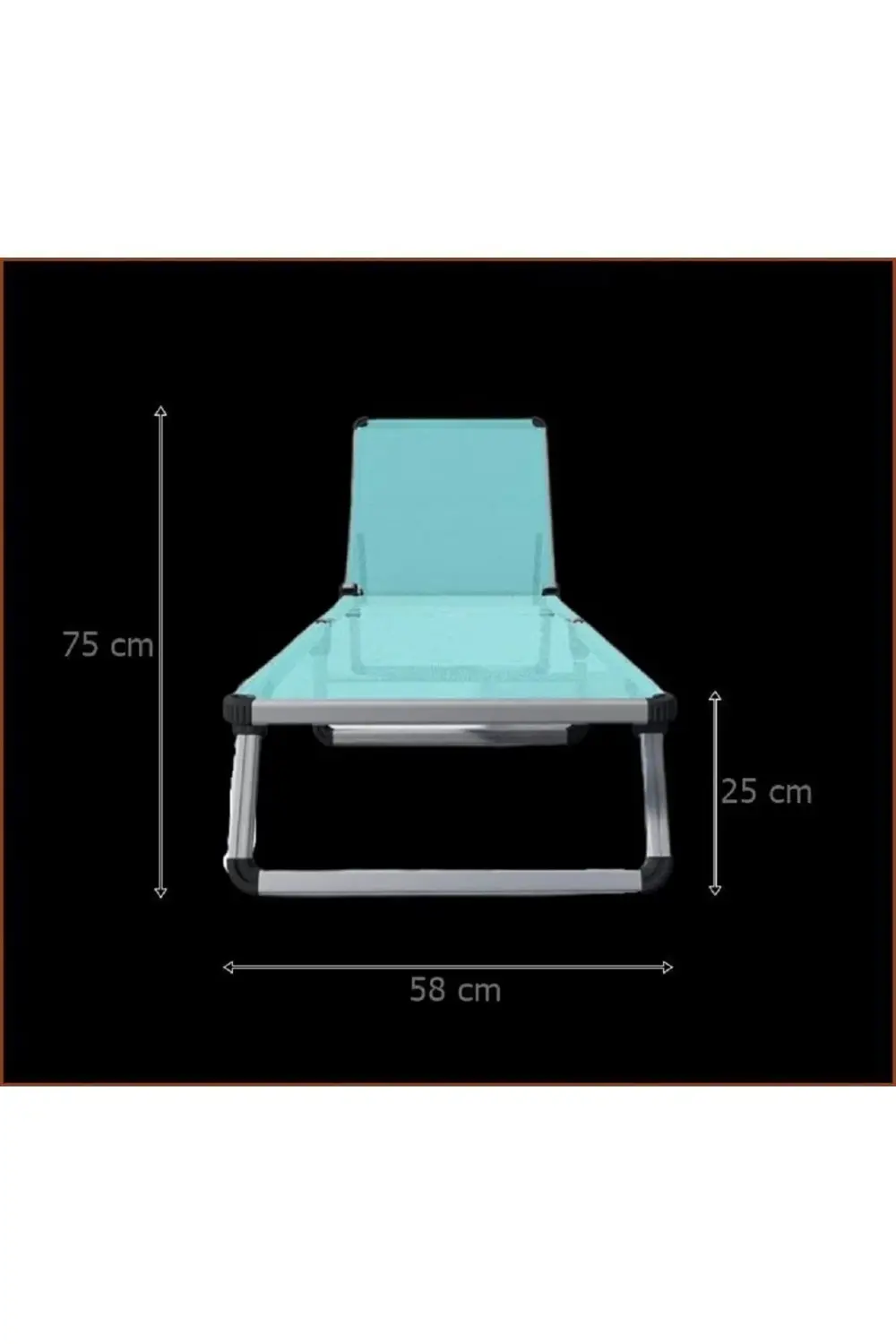 Plaj Için Katlanır Alüminyum Şezlong - Alüminyum Şezlong - Katlan