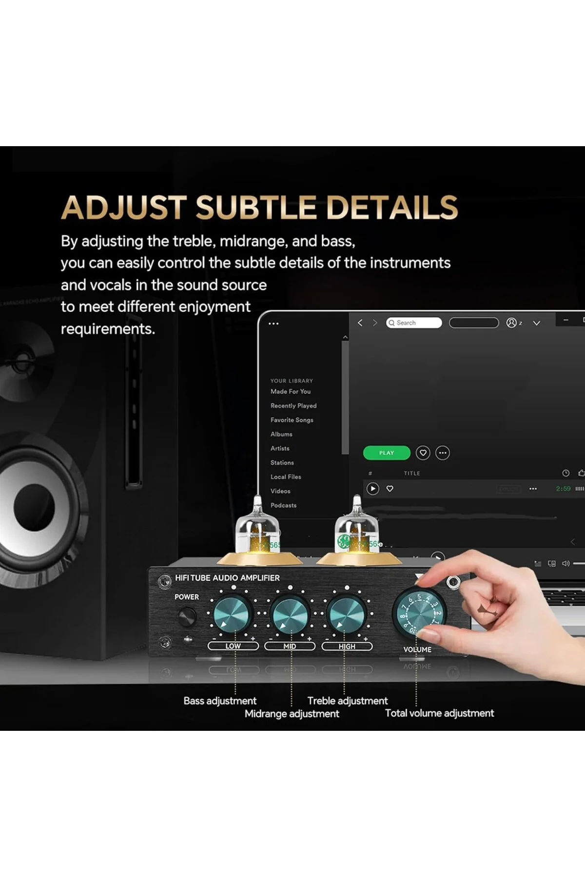 Plak çalar için tüp preamplifikatörü, elektrikli boru HiFi audiophile ön amplifikatör, iletk