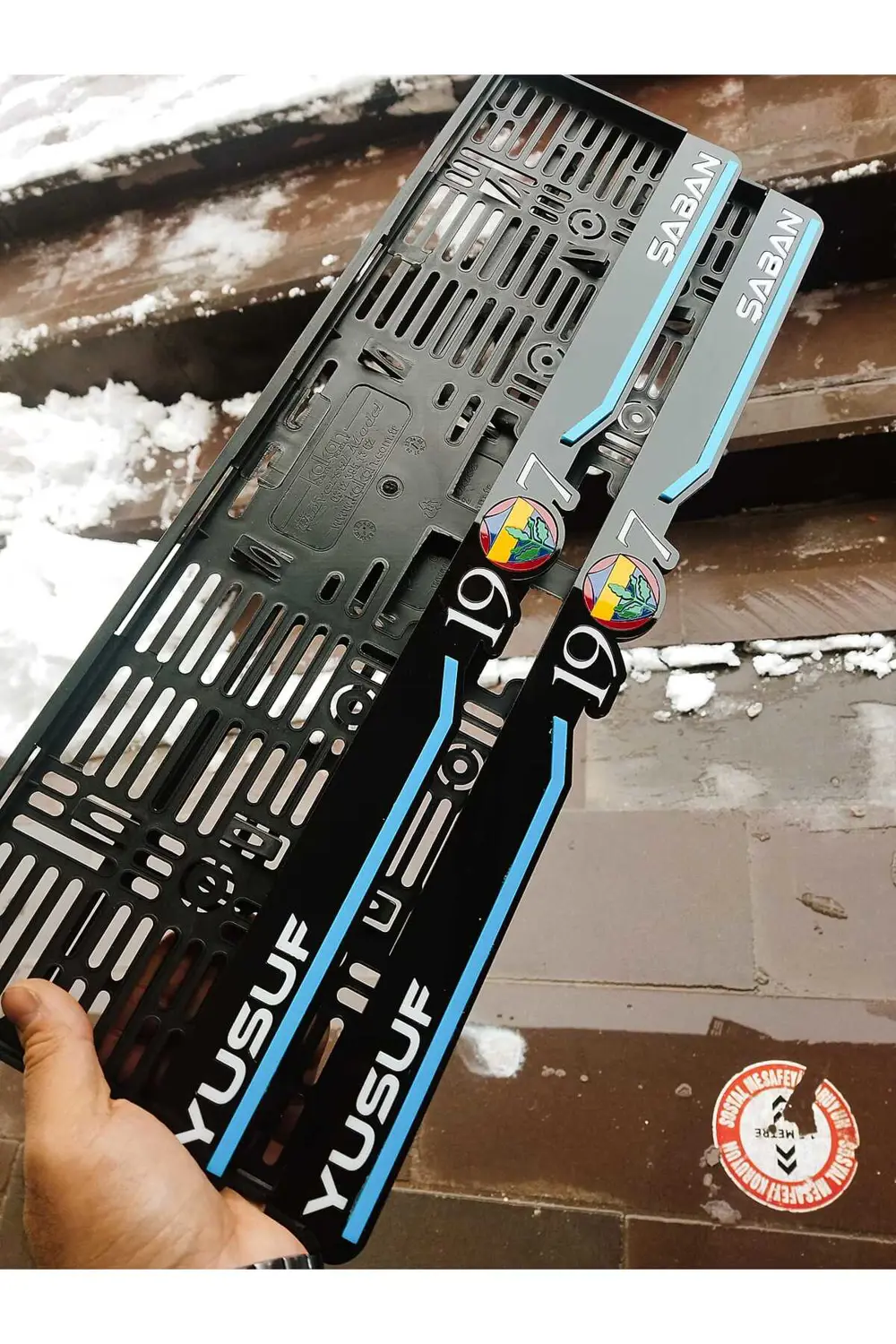 PLAKALIK FB LAZER KESİM PLEKSİ LÜKS ( 2 adet) özel