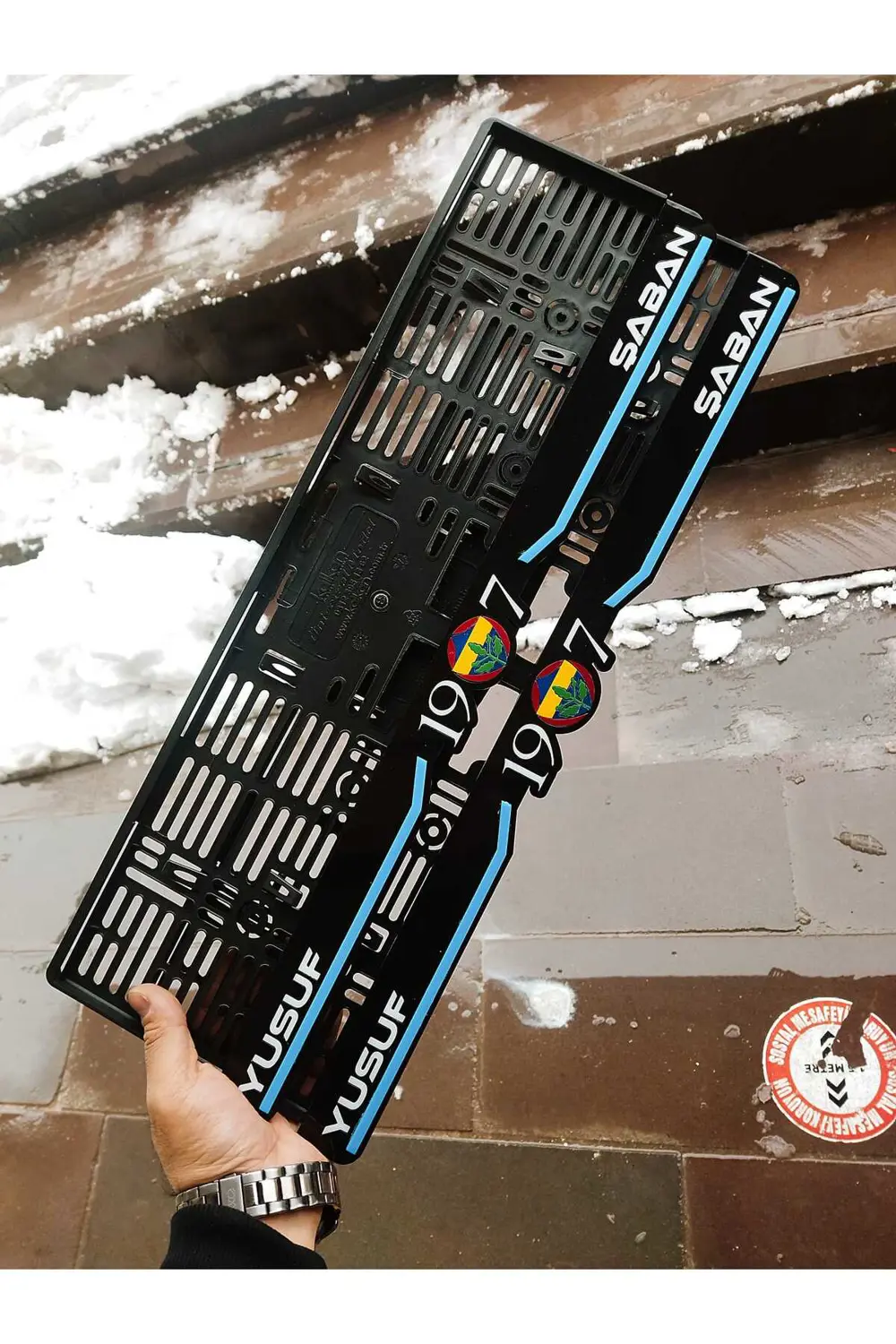 PLAKALIK FB LAZER KESİM PLEKSİ LÜKS ( 2 adet) özel