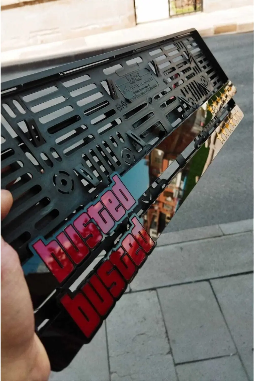 Plakalık Gta Busted Model Piyano Black Pleksi Takmatik(çift)
