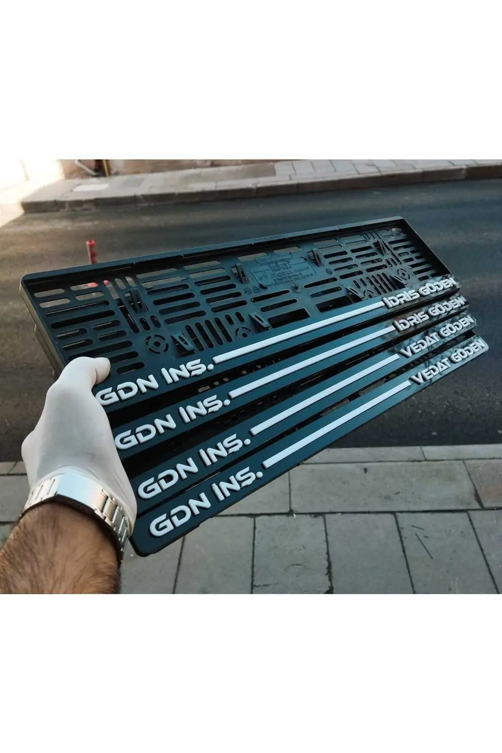 Plakalık Isimli 3d Kabartma Takmatik Pleksi Kişiye Özel (ÇİFT)