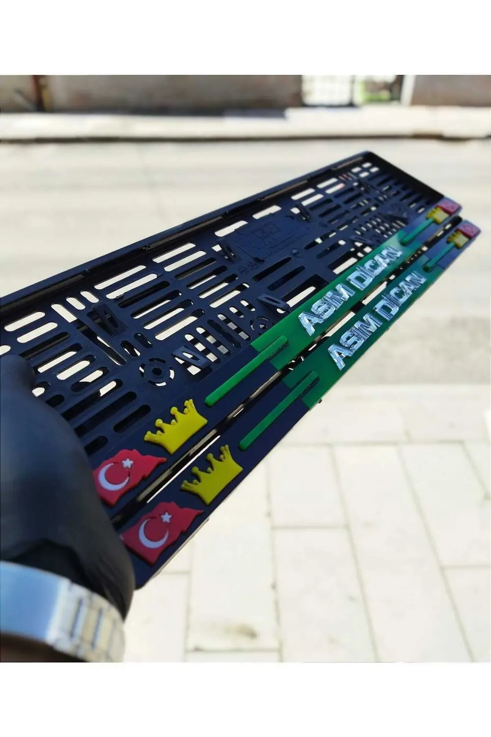 Plakalık Isimli 3d Kabartma Takmatik Pleksi Kişiye Özel (ÇİFT)