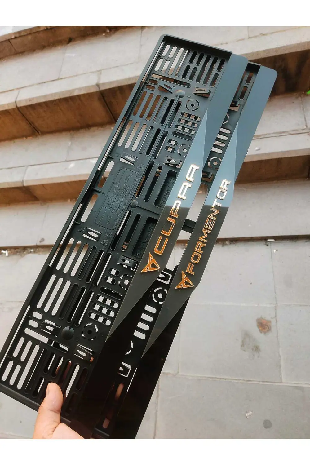 Plakalık Lazer Kesim Pleksi (2 Adet) CUPRA KABARTMA KİŞİYE ÖZEL P