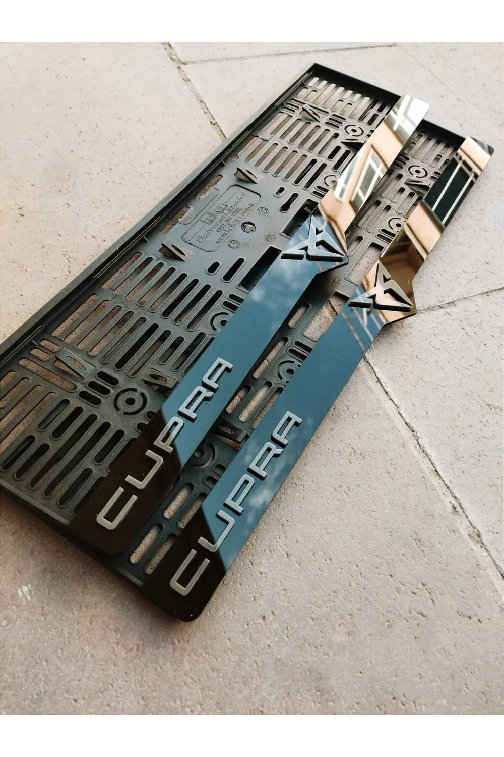 Plakalık Lazer Kesim Pleksi (2 Adet) CUPRA L KİŞİYE ÖZEL PLAKALIK