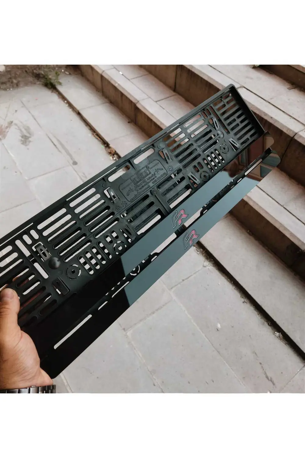 Plakalık Lazer Kesim Pleksi (2 Adet) FR LOGOLU KİŞİYE ÖZEL PLAKAL