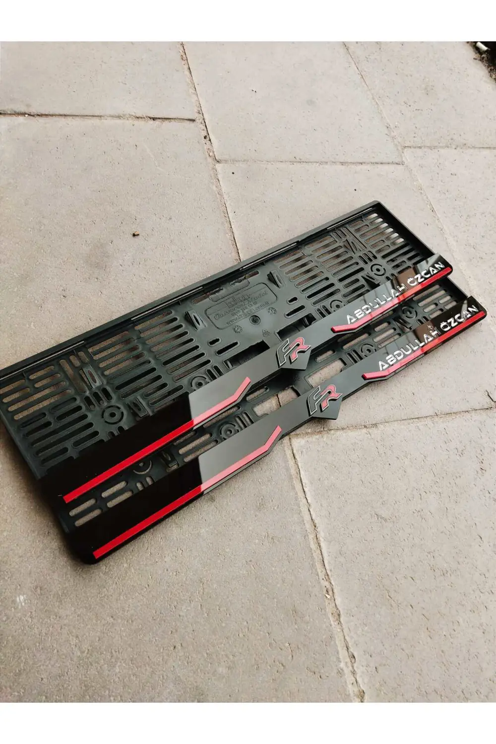 Plakalık Lazer Kesim Pleksi (2 Adet) Fr Logolu KİŞİYE ÖZEL PLAKAL