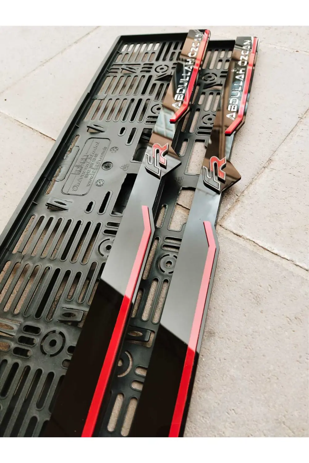 Plakalık Lazer Kesim Pleksi (2 Adet) Fr Logolu KİŞİYE ÖZEL PLAKAL