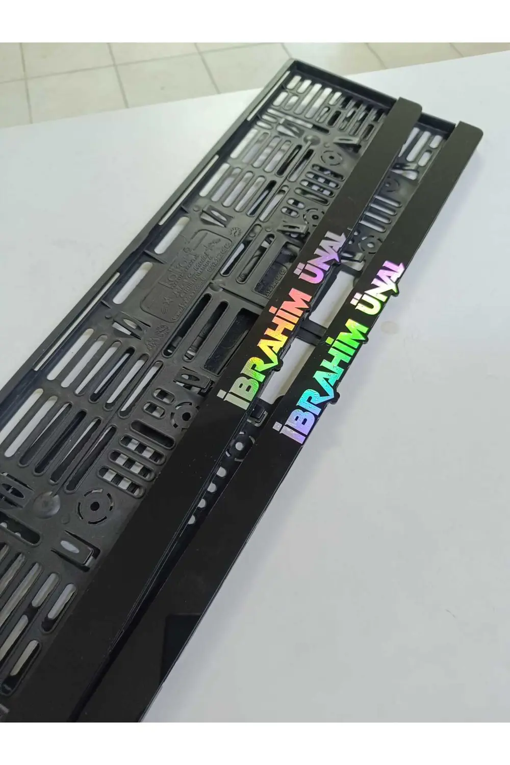 Plakalık Lazer Kesim Pleksi (2 Adet) HOLOGRAMLI KİŞİYE ÖZEL PLAKA