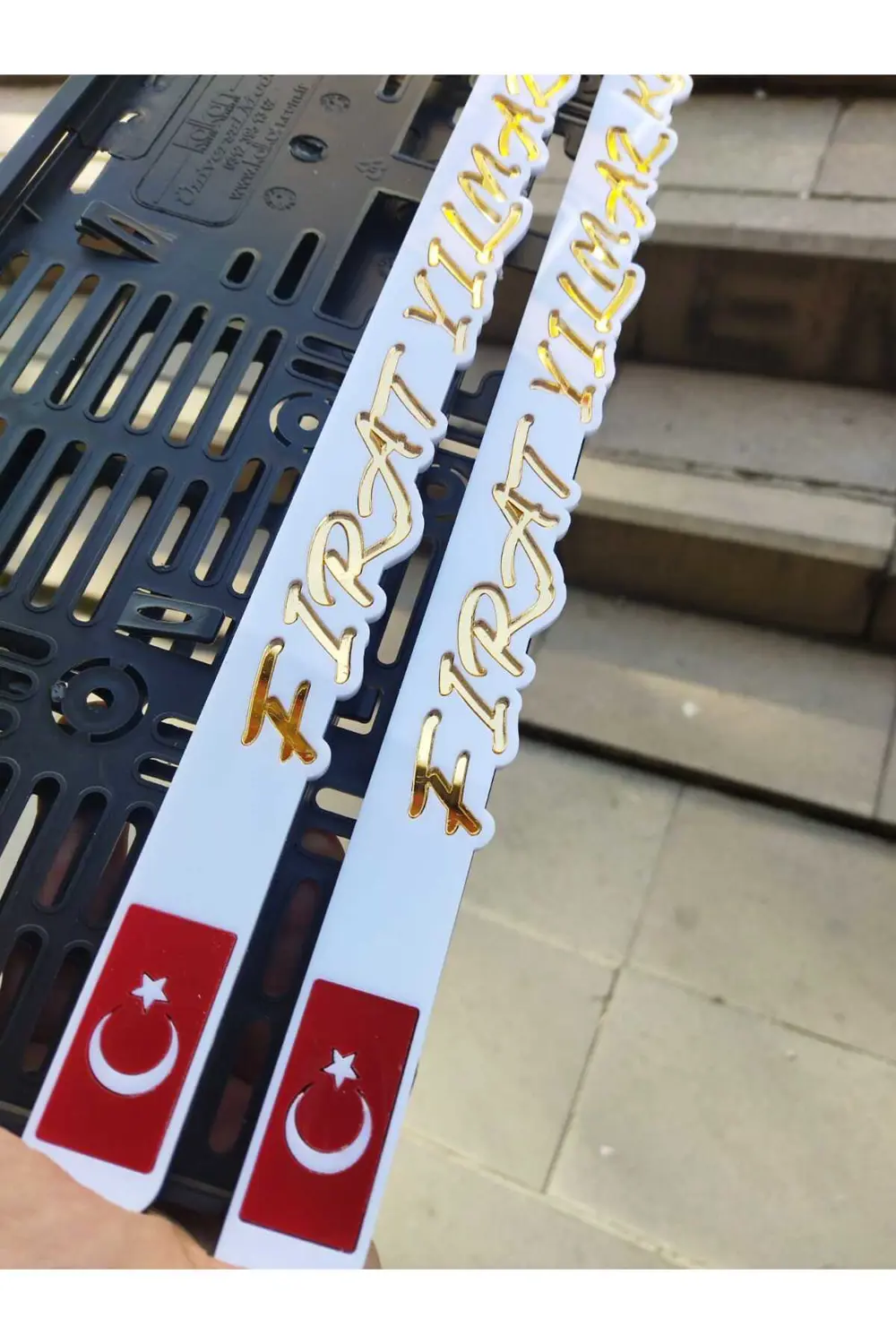 Plakalık Lazer Kesim Pleksi (2 Adet) KİŞİYE ÖZEL PLAKALIK|İSİME Ö