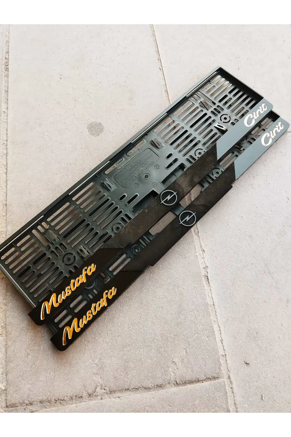 Plakalık Lazer Kesim Pleksi (2 Adet) Mat plakalık Özel seri KİŞİY