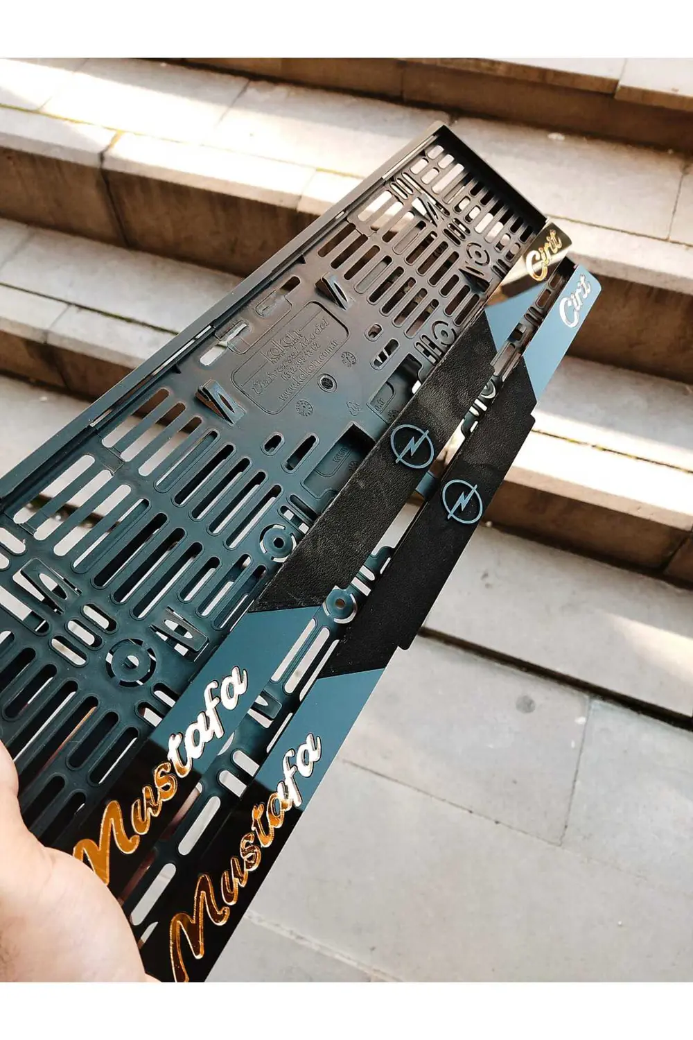Plakalık Lazer Kesim Pleksi (2 Adet) Mat plakalık Özel seri KİŞİY