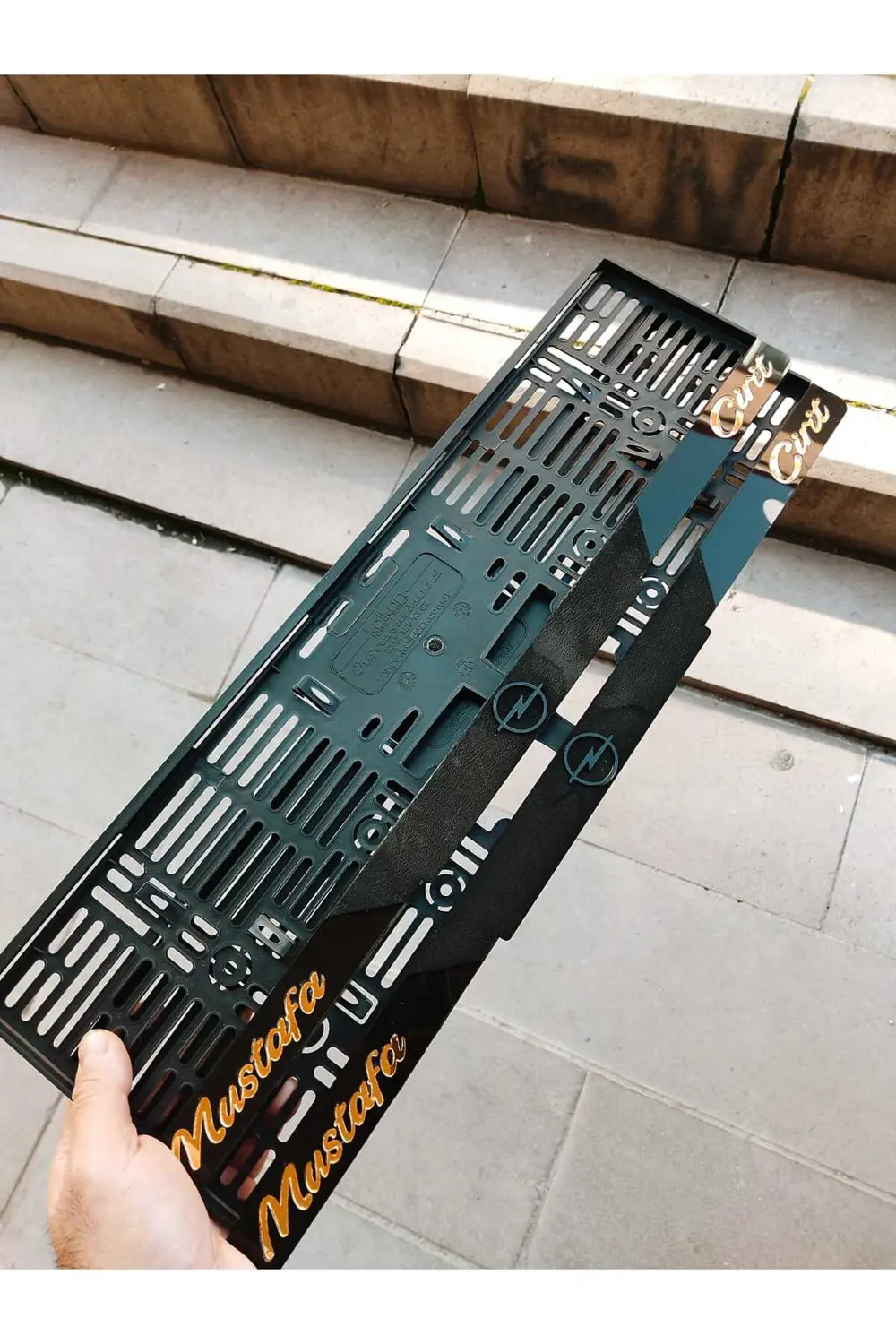Plakalık Lazer Kesim Pleksi (2 Adet) Mat plakalık Özel seri KİŞİY