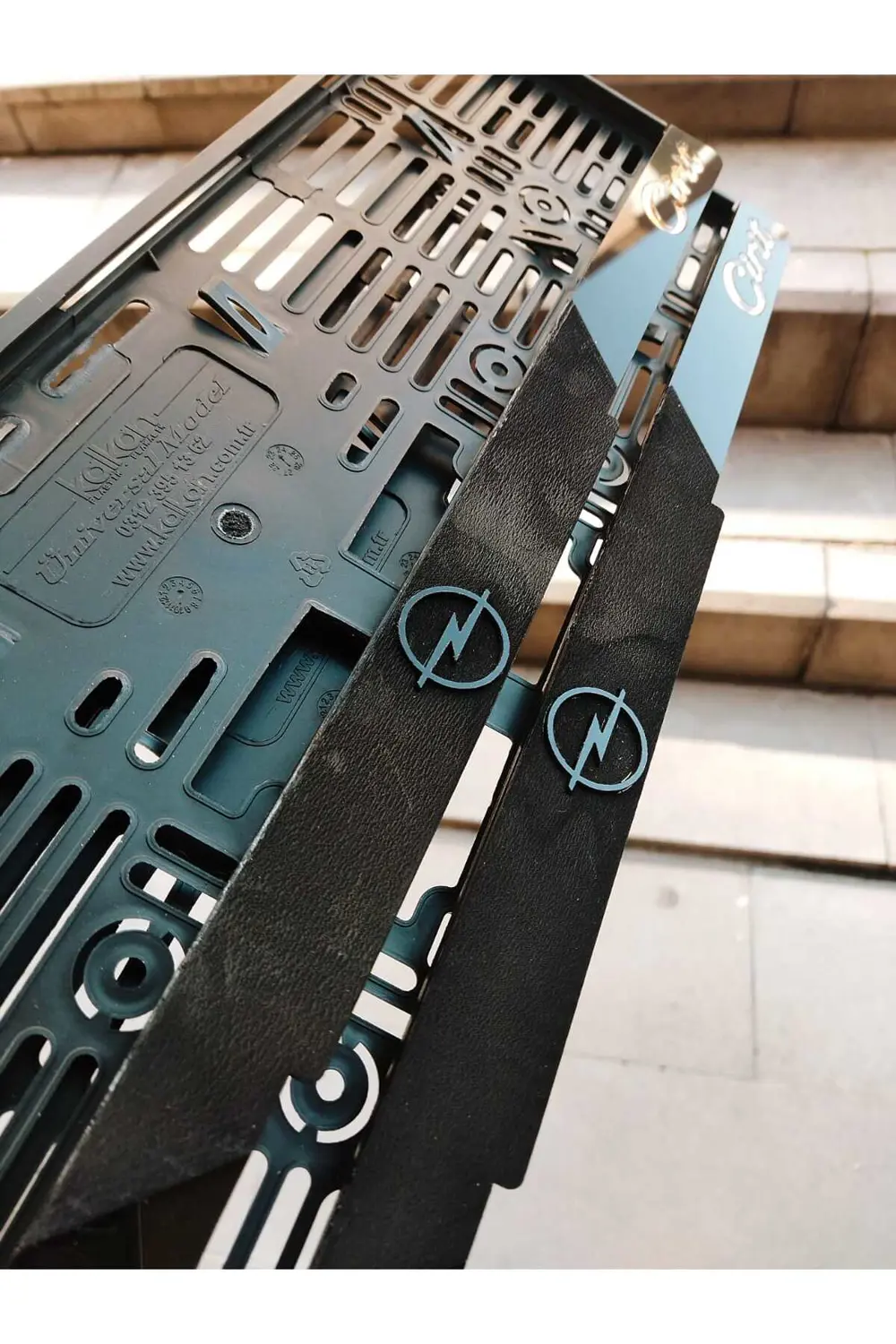 Plakalık Lazer Kesim Pleksi (2 Adet) Mat plakalık Özel seri KİŞİY