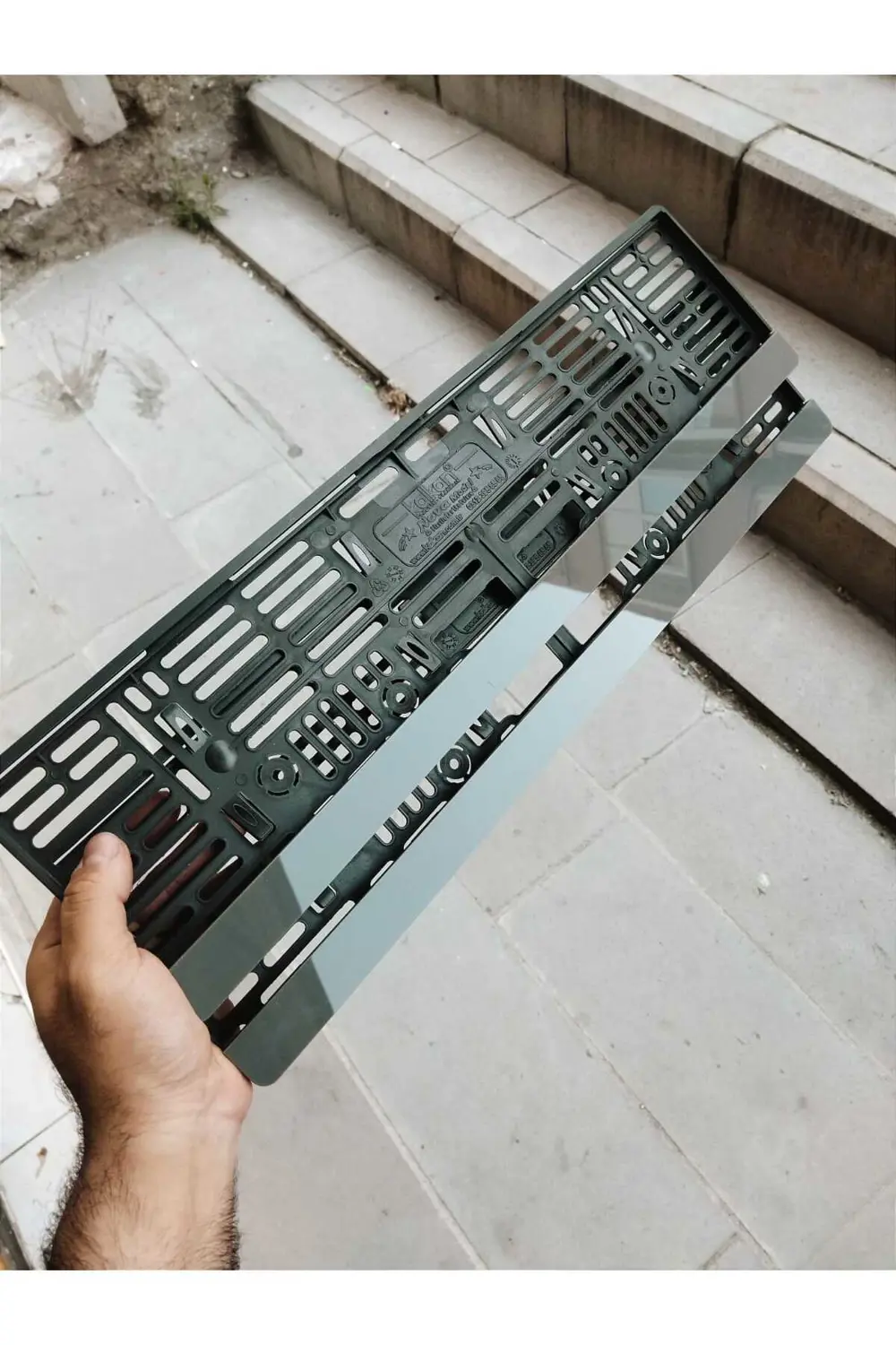 Plakalık Lazer Kesim Pleksi (2 Adet) METALİK GRİ PİYANO KİŞİYE ÖZ
