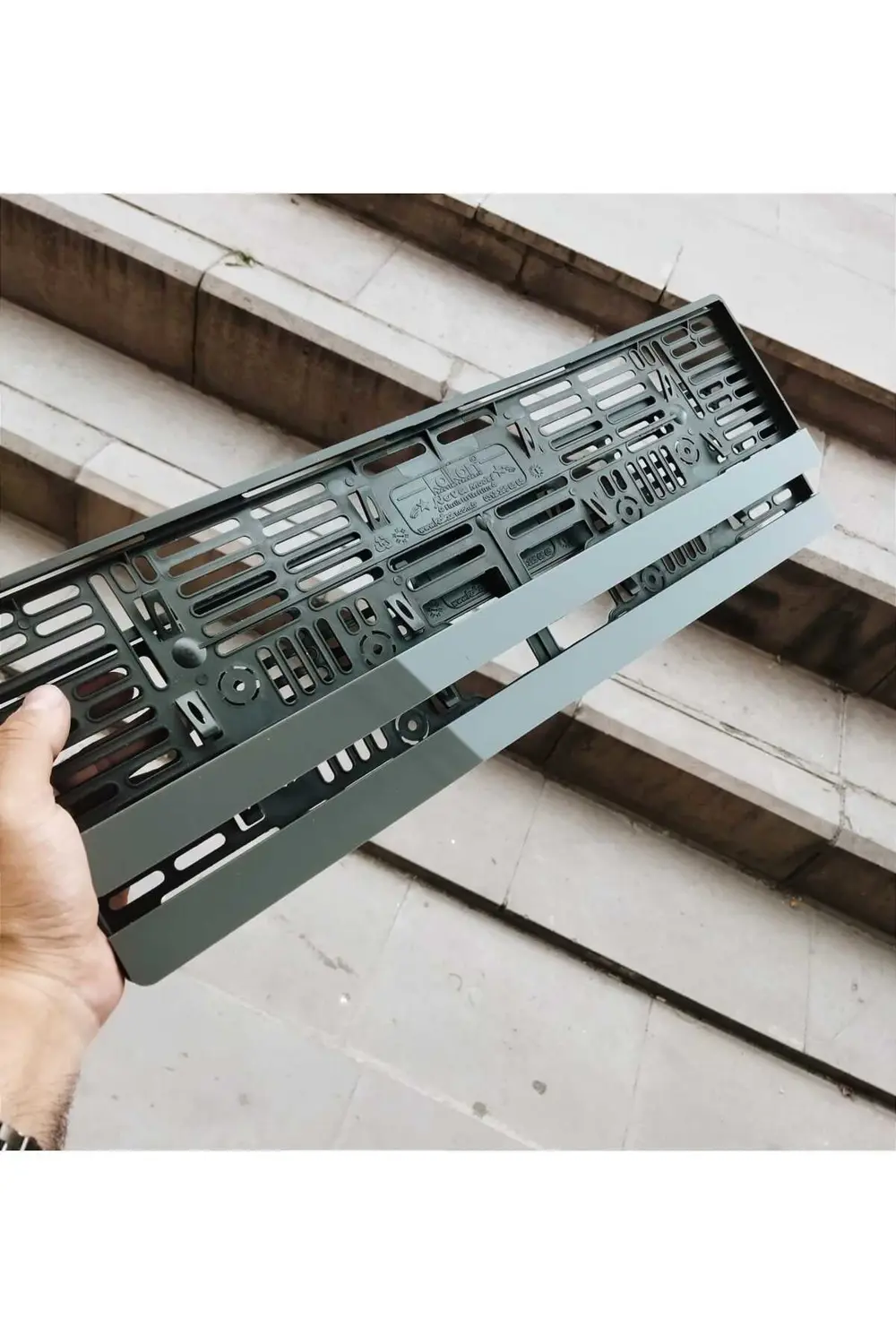 Plakalık Lazer Kesim Pleksi (2 Adet) METALİK GRİ PİYANO KİŞİYE ÖZ