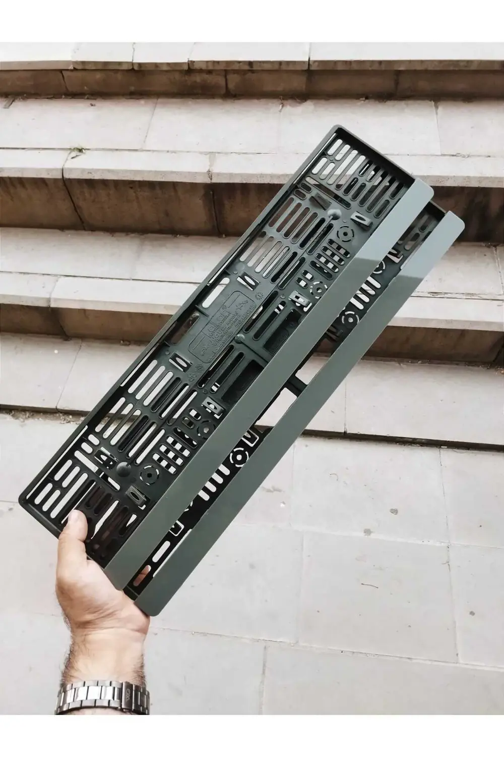 Plakalık Lazer Kesim Pleksi (2 Adet) METALİK GRİ PİYANO KİŞİYE ÖZ