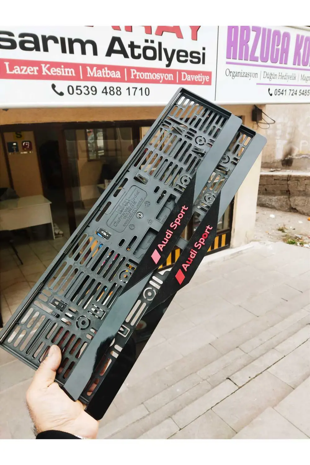 Plakalık Lazer Kesim Pleksi 2 Adet | özel üretim - mat | audi spo