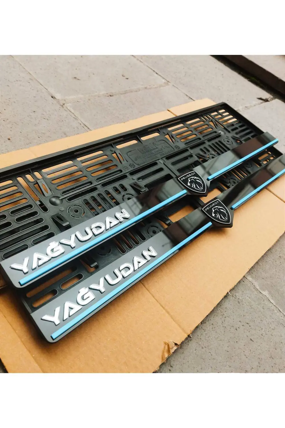 Plakalık Lazer Kesim Pleksi ( 2 Adet ) PEUGEOT logolu KİŞİYE ÖZEL