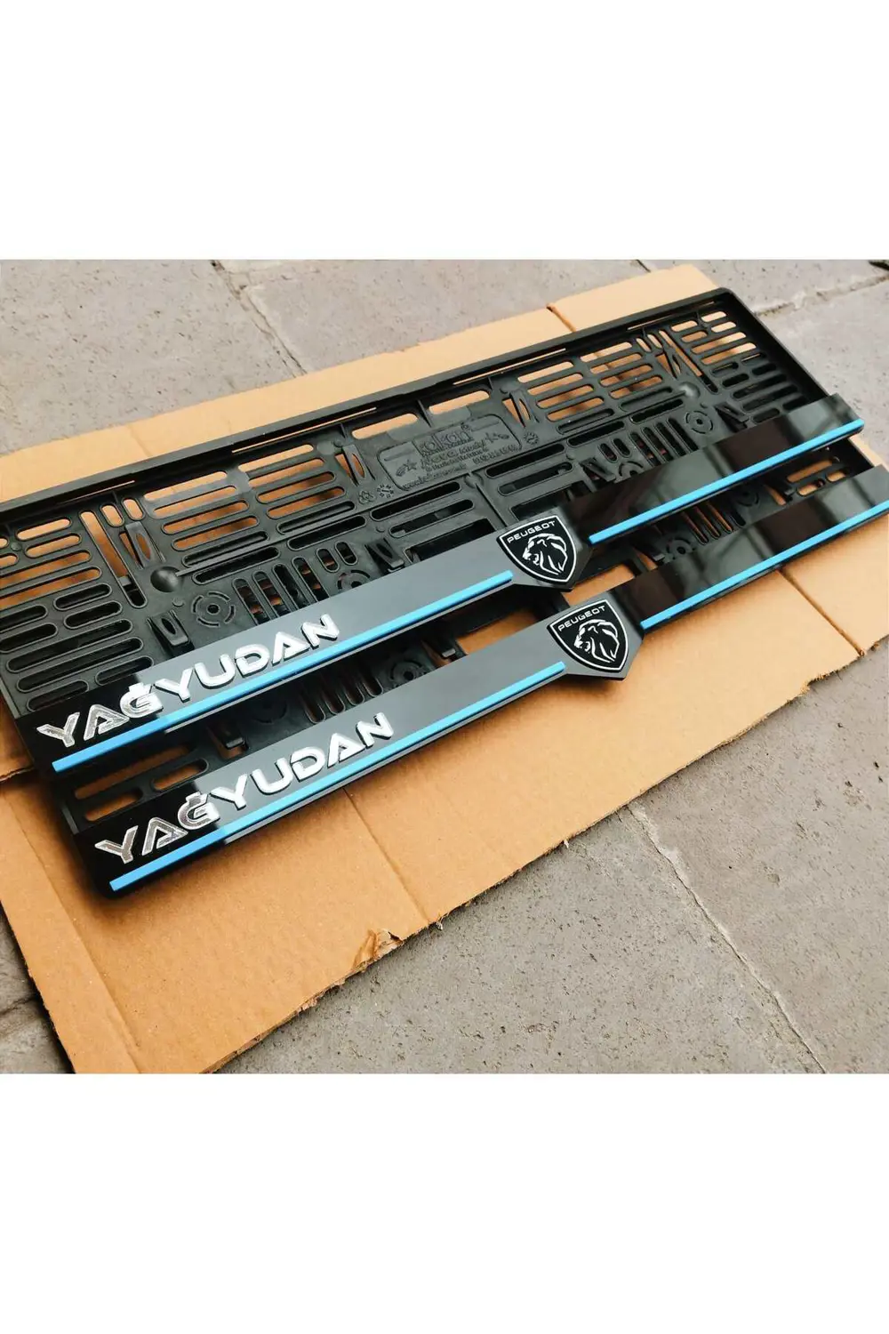 Plakalık Lazer Kesim Pleksi ( 2 Adet ) PEUGEOT logolu KİŞİYE ÖZEL