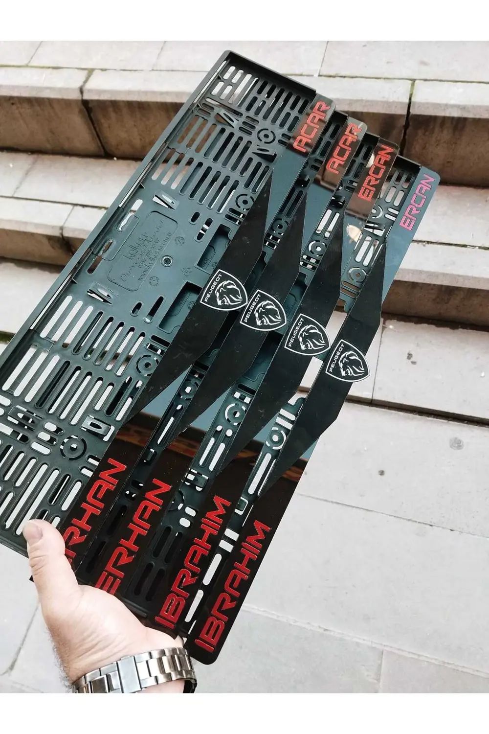 Plakalık Lazer Kesim Pleksi (2 Adet) PEUGEOT MAT plakalık KİŞİYE Plakalık Lazer Kesim Pleksi (2 Adet) PEUGEOT MAT plakalık KİŞİYE