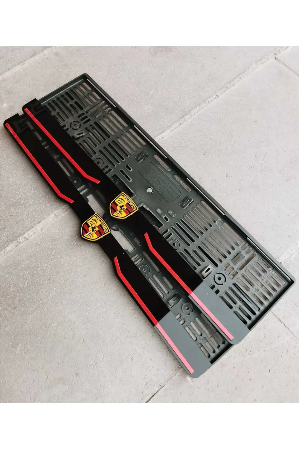 Plakalık Lazer Kesim Pleksi (2 Adet) Porsche Ki?şi?ye Özel Plakal